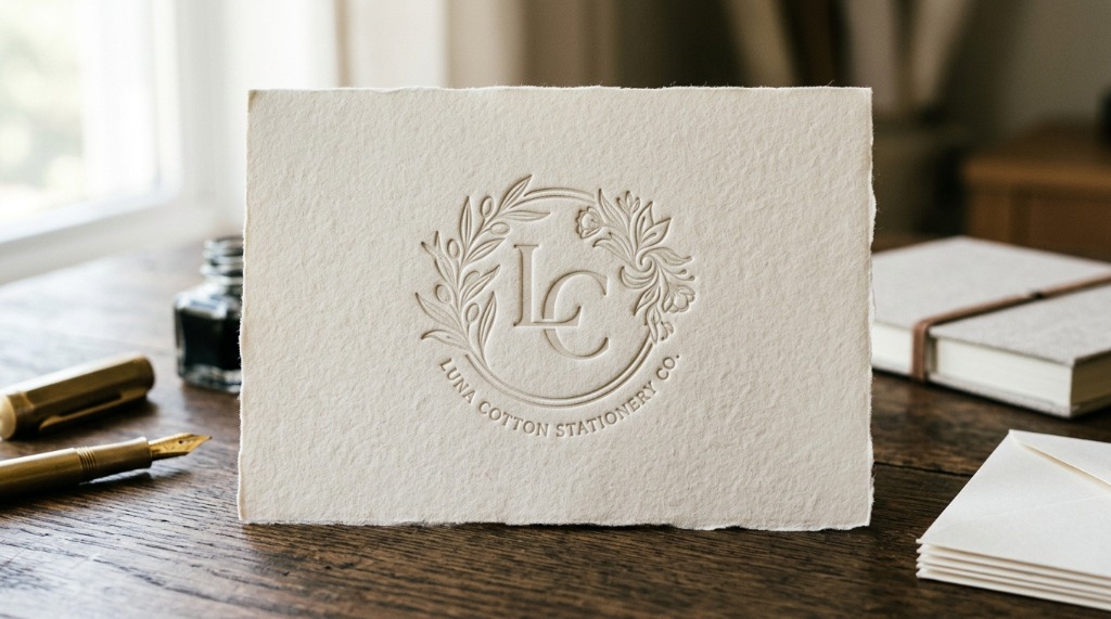 Minimalist Kraft Paper Blind Deboss