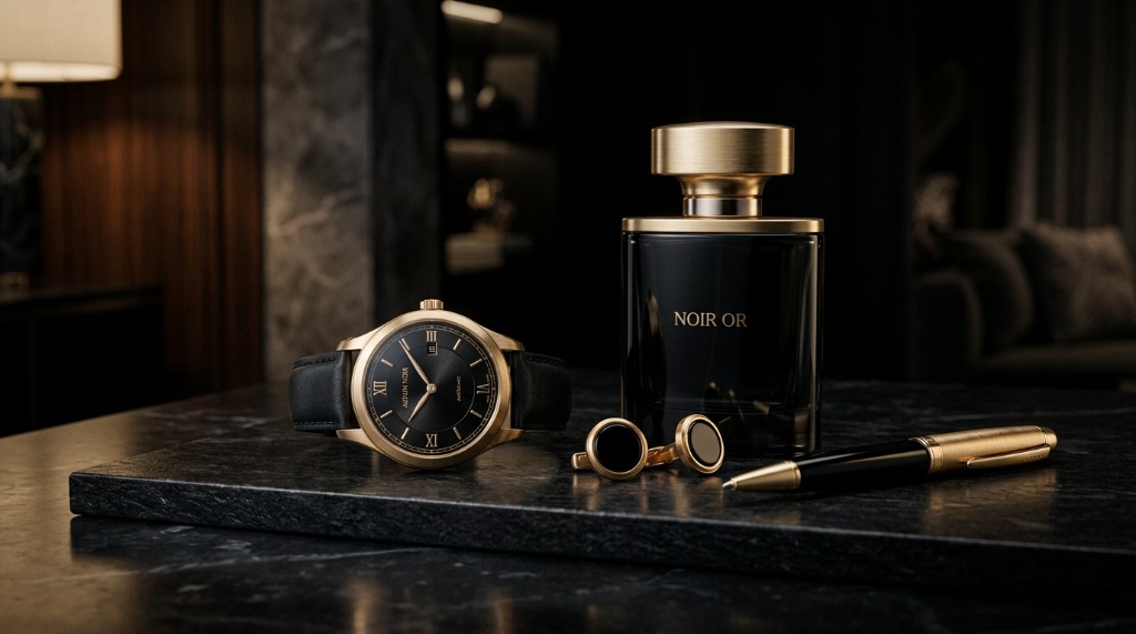 Luxury Obsidian & Brushed Gold
