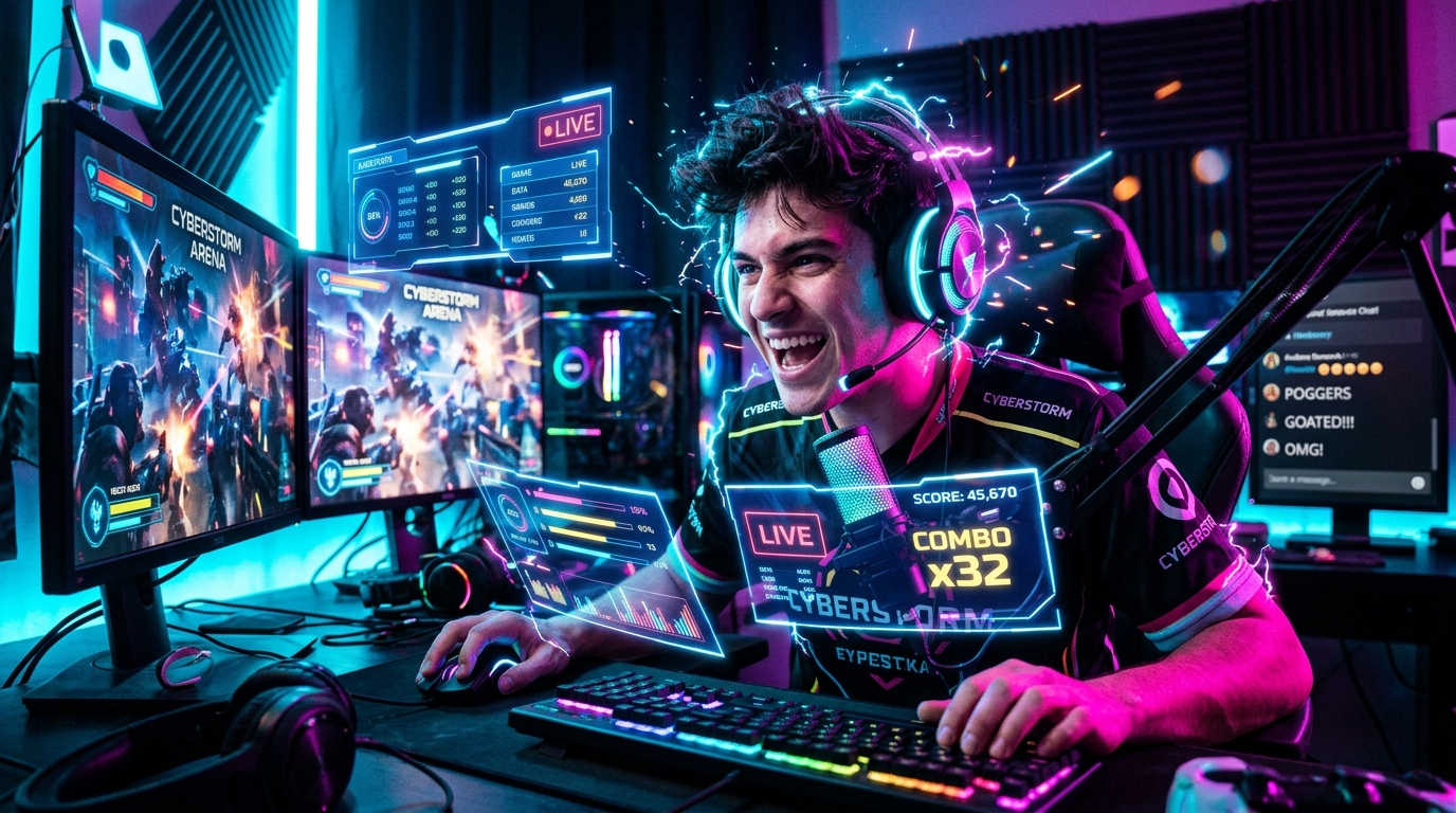 Cyberpunk Esports Streamer