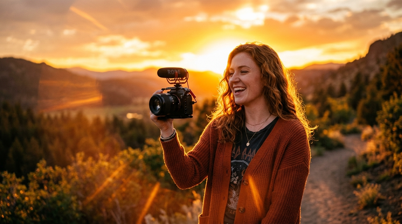 Warm Sunset Backlit Flare