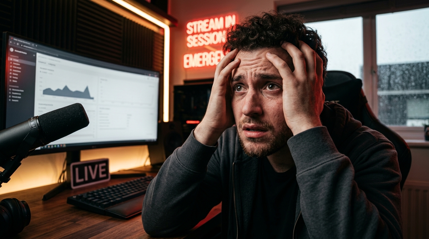 Stressed Head in Hands Panic